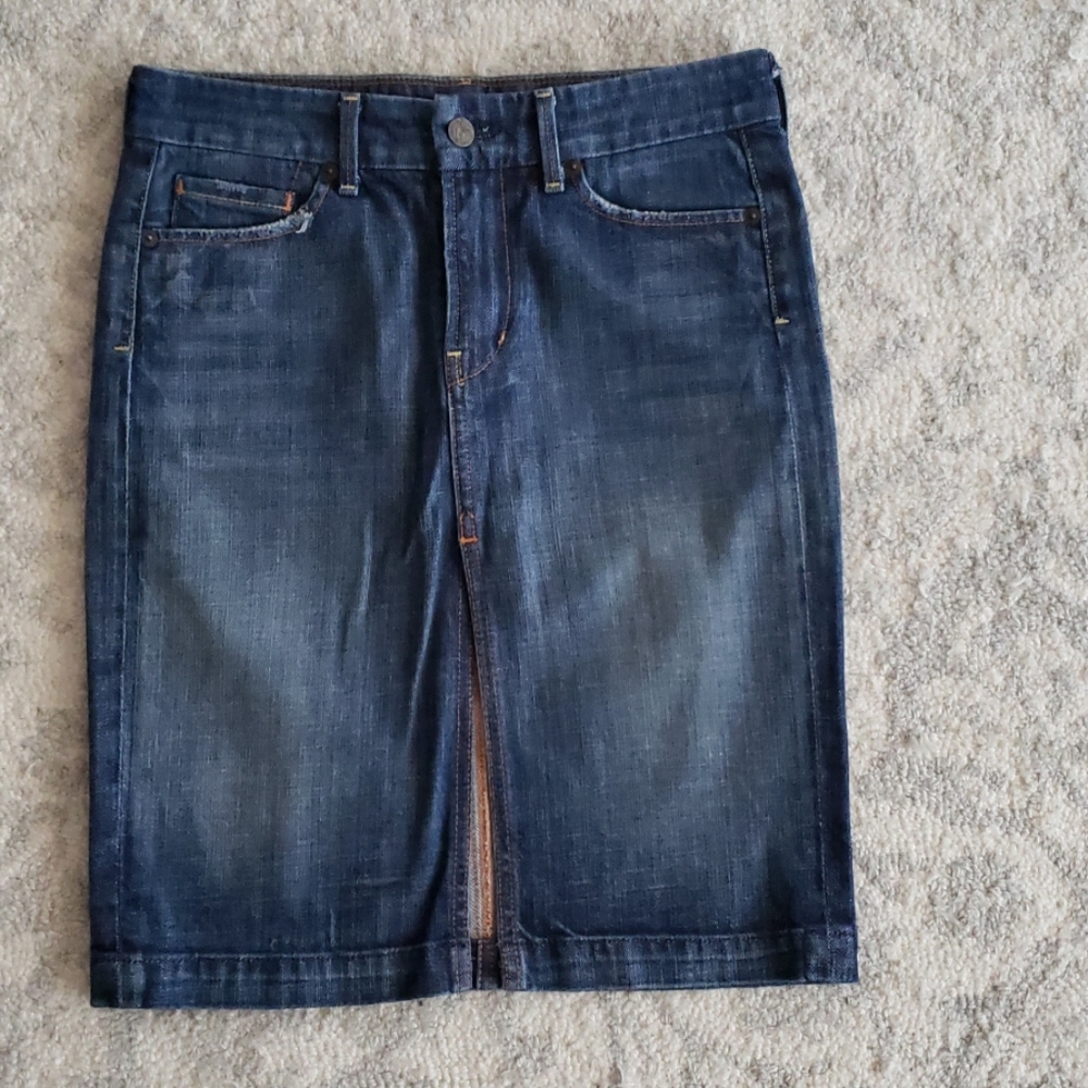Sexy Amazing Women's Slim-Look Citzens of Humanity Jean Skirt Sz:25 Sm